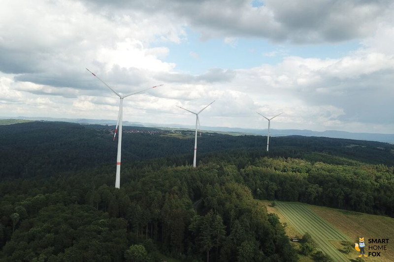Ein Panorama Landschaftsbild von einer DJI Mavic 1 Drohne